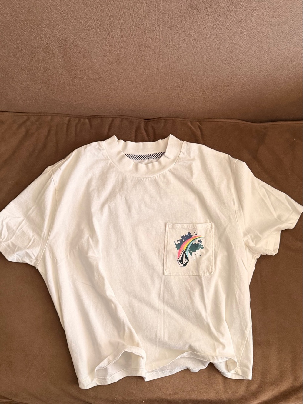 Volcom “Made From Stoke” Graphic Pocket Tee White